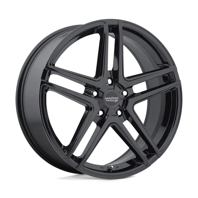 16X7 Gloss Black 40Mm American Racing Wheel 1