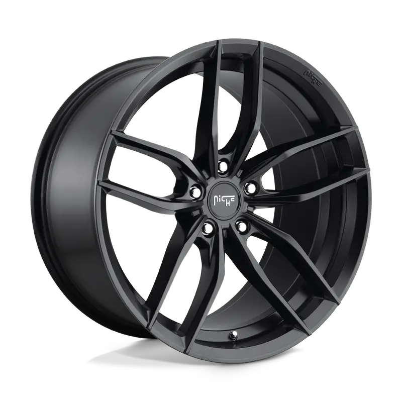 17X8 Matte Black 40Mm Niche 1Pc Wheel 1