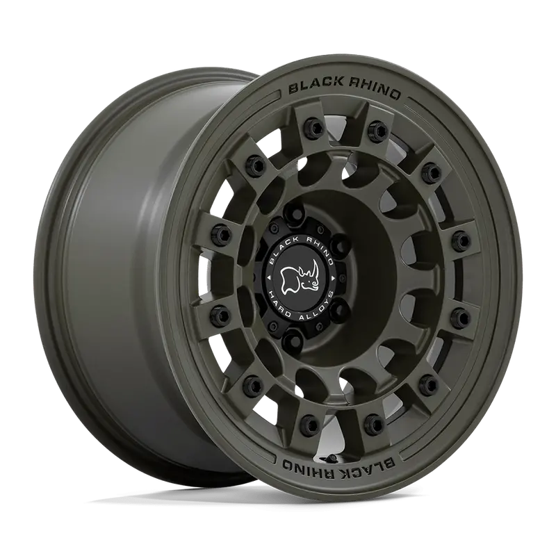 17X8 Olive Drab Green 38Mm Black Rhino Wheel 1