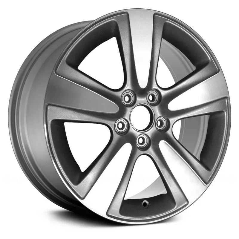 18X8 Machined Medium Silver Metallic Textured Alloy Wheel For Acura Mdx 2010–2013 | Oem Factory Replacement Rim | Fits 5X120 Bolt Pattern 1