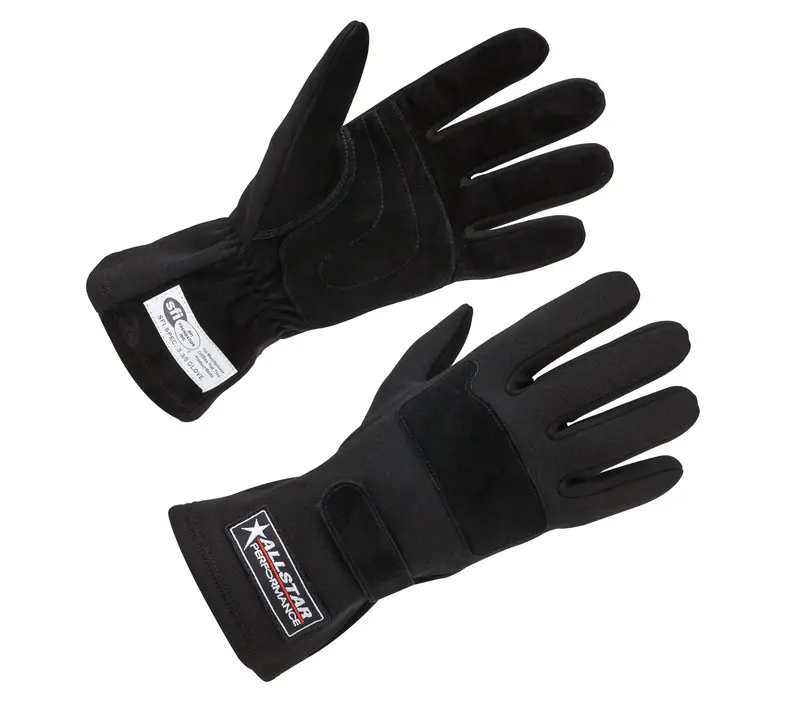 Allstar Performance -  All915012 Racing Gloves: Sfi 3.3/5, Double Layer, Black, Medium 1
