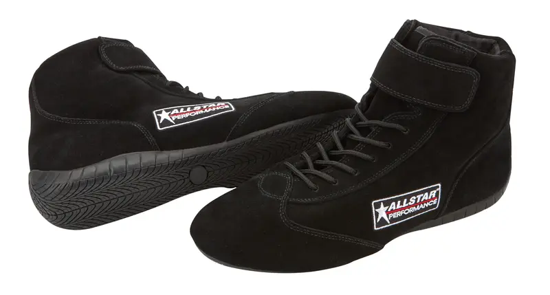 Allstar Performance -  All919120 Racing Shoes: Sfi 3.3/5, Mid-Top, Black Suede, Size 12 1