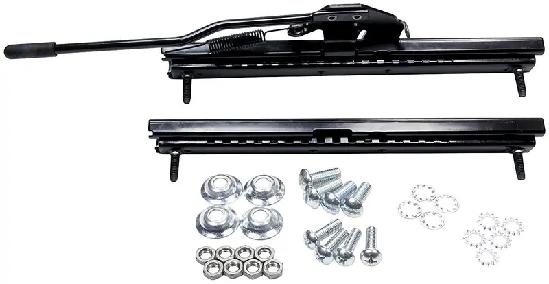 Allstar Performance -  All98100 Adjustable Seat Slider Kit: Universal, Black Powder Coat Steel 1