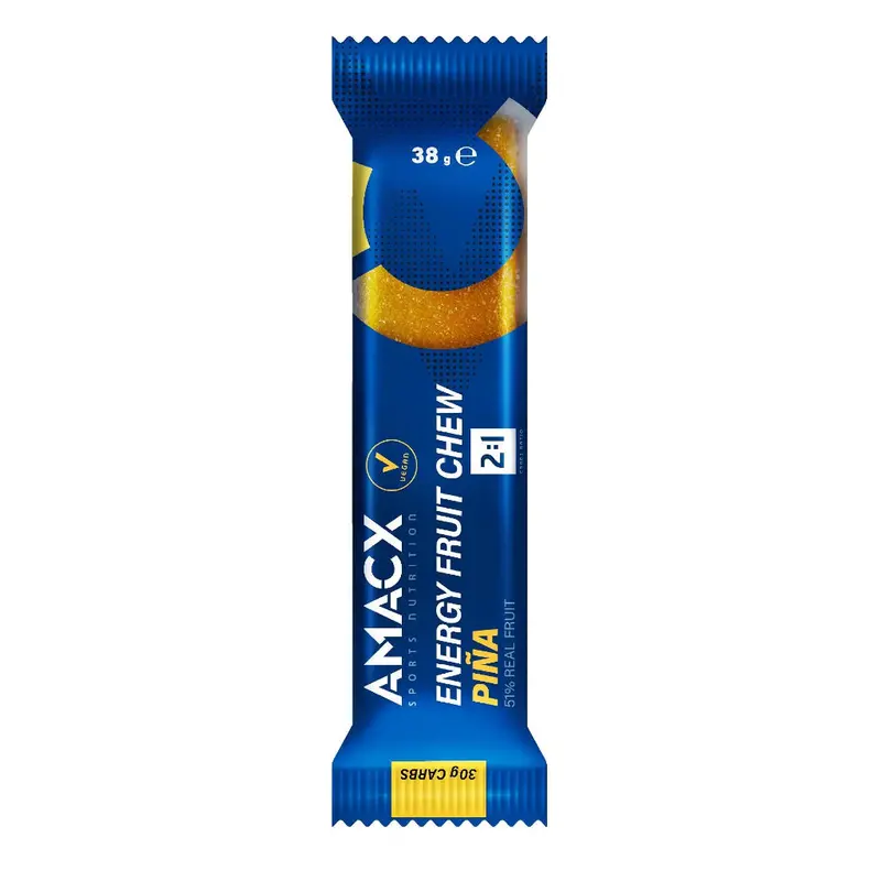 Amacx Sports Nutrition Energy Fruit Chew Piña (12 Pack) 1