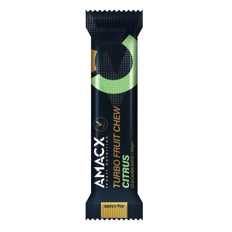 Amacx Sports Nutrition Turbo Fruit Chew Citrus (12 Pack) 1