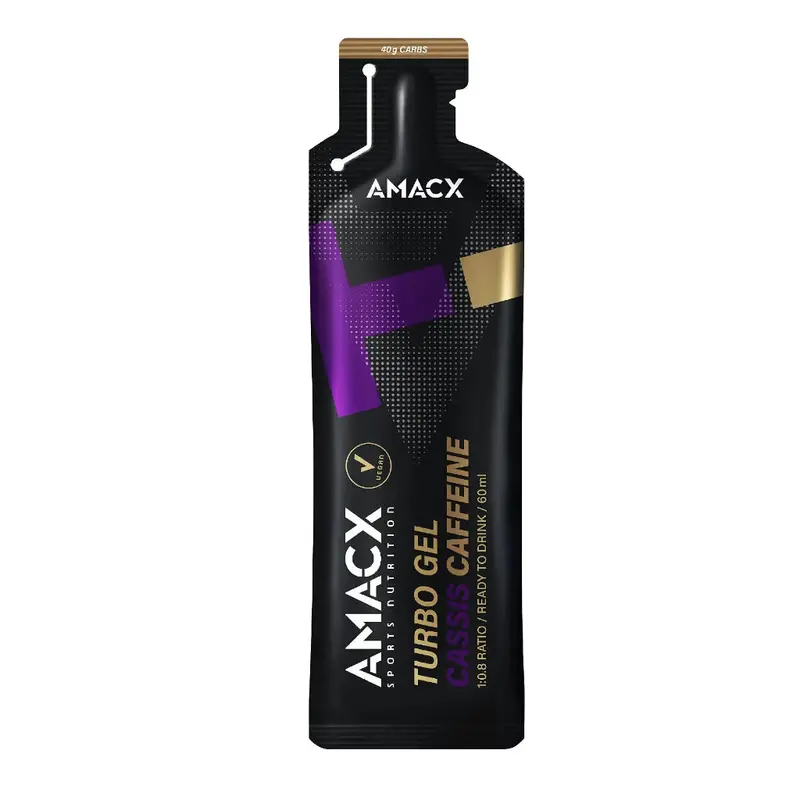 Amacx Sports Nutrition Turbo Gel Cassis Caffeine (12 Pack) 1