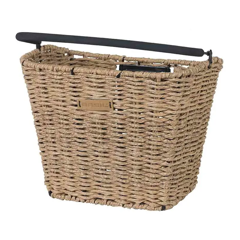 Basil Bremen Rattan Look Kf - Bicycle Basket - Front 1