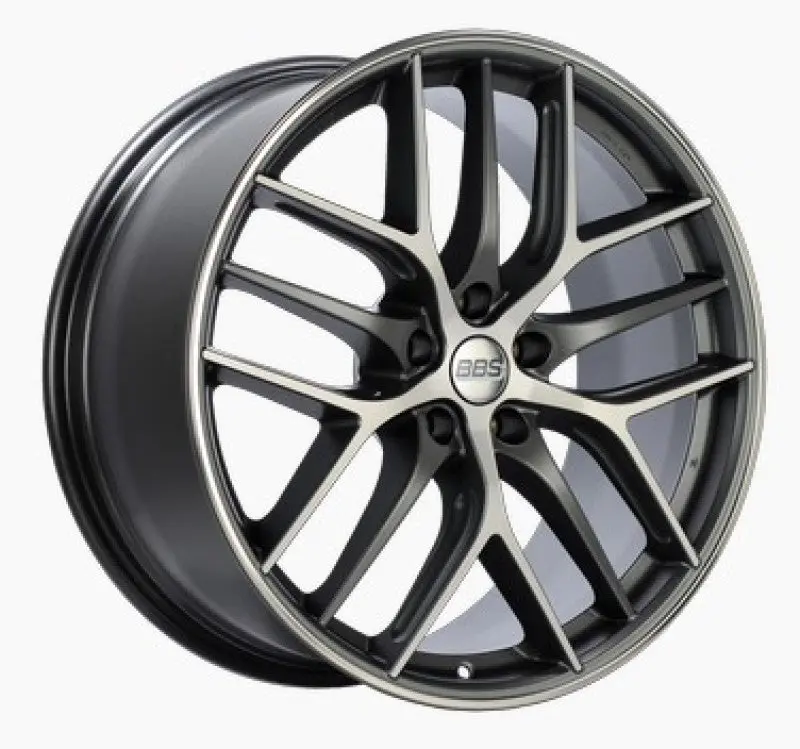 Bbs Cc-R 19X8.5 5X112 Et40 Satin Graphite Diamond Cut Polished Rim Protector Wheel -82Mm Pfs Req. 1