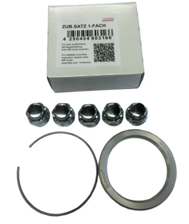 Bbs Pfs Kit - Kia / Deawoo - Includes 70Mm Od - 56Mm Id Ring / 70Mm Clip / Lug Nuts 1