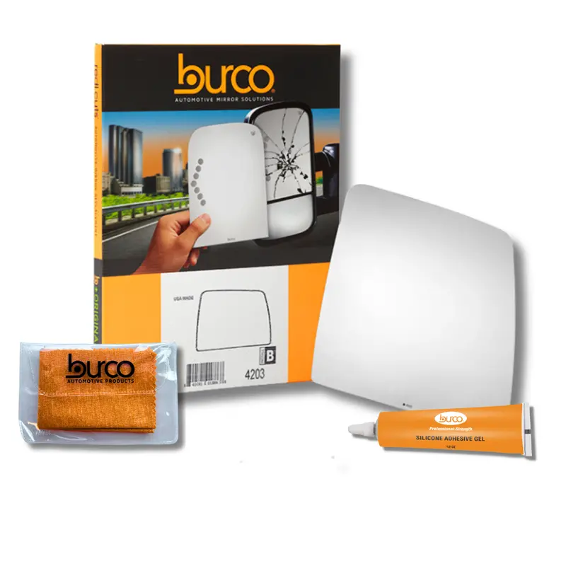 Burco Acura MDX LH Heated Mirror Glass (Flat) – 4543H, Glass-Only with Maintenance Kit