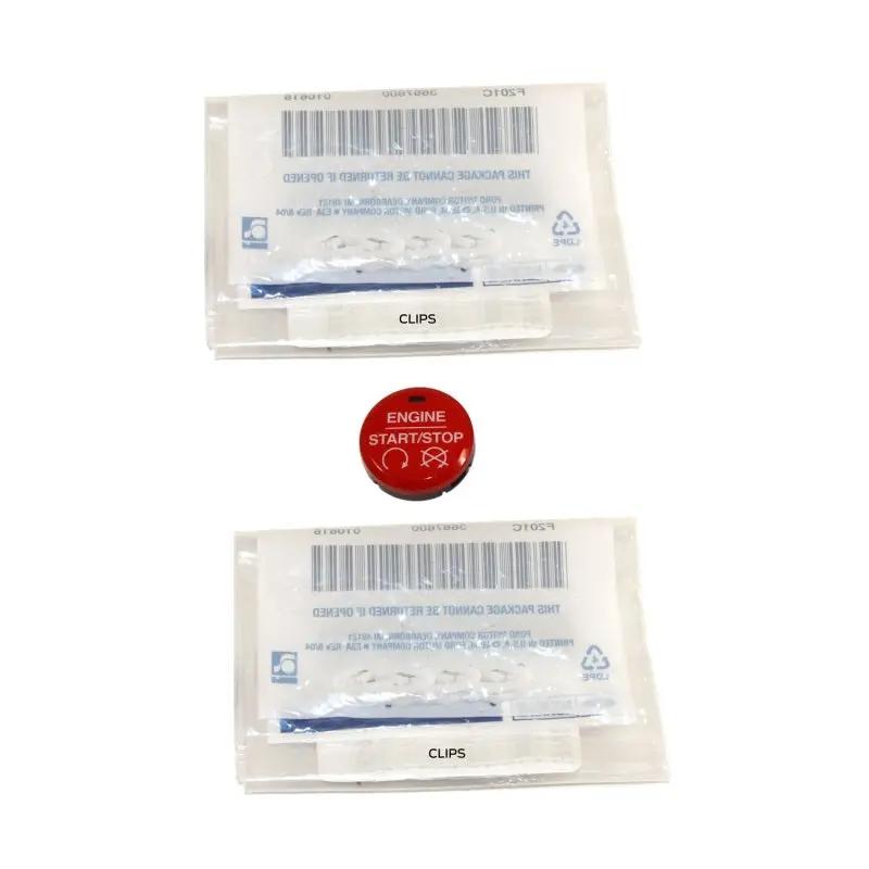 Ford Racing 15-16 Mustang Red Starter Button Installation Kit 1