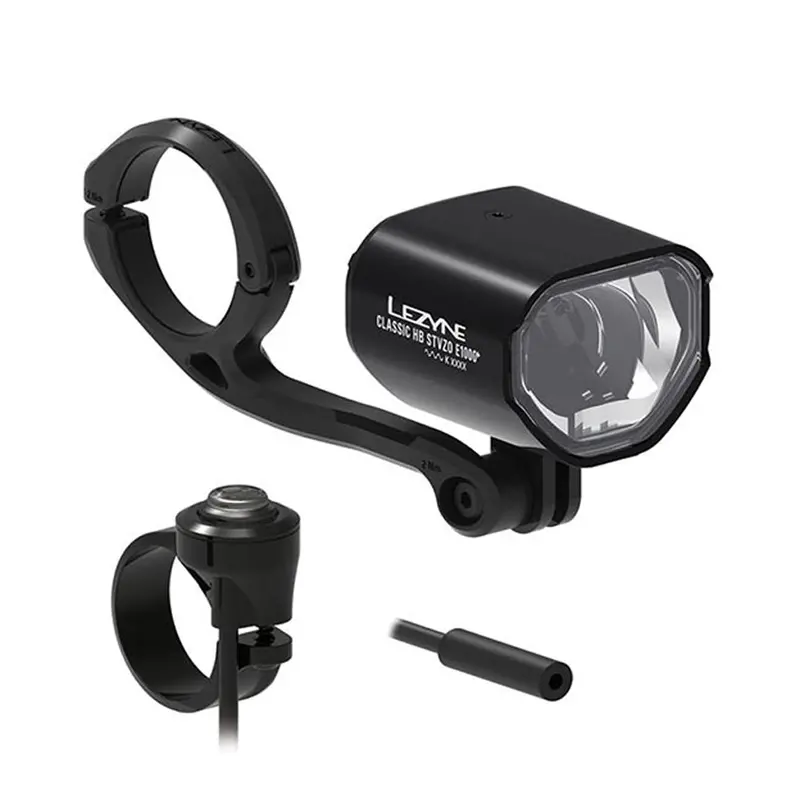 Lezyne E-Bike Classic Hb Stvzo E1000+ Premium Led Front Bike Light For E-Bikes 1