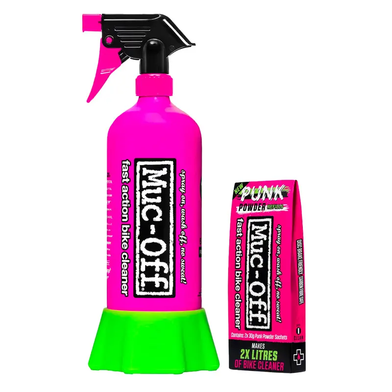Muc-Off  Punk Powder 4X30g And Aluminum Bottle 1
