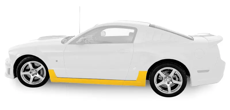 Roush 2005-2009 Ford Mustang 4.0L/4.6L Unpainted Side Skirt Kit 1