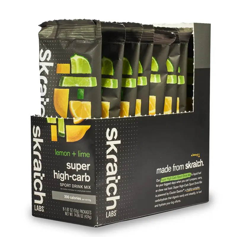 Skratch Labs Super High-Carb Sport Drink Mix Lemon + Lime (Box Of 8) 1