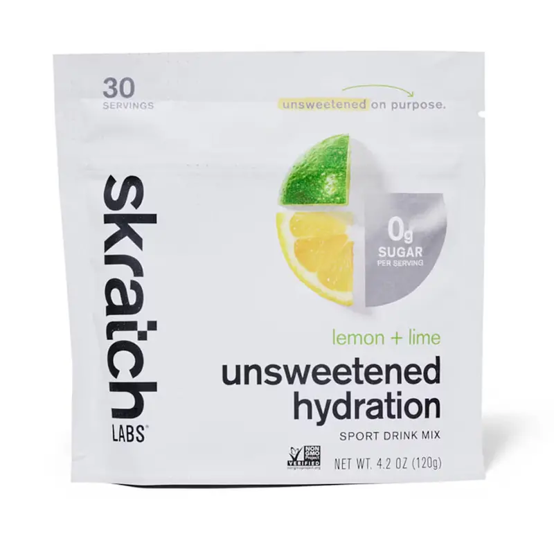 Skratch Labs Unsweetened Hydration Mix Lemon + Lime - 30 Servings 1