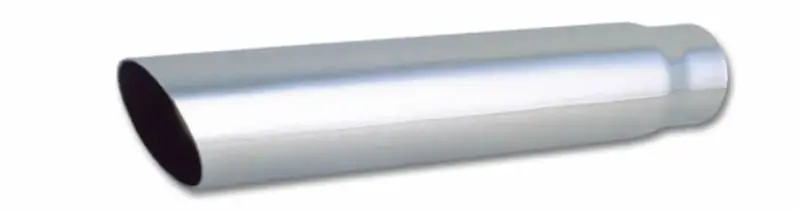 Vibrant 3In Round Ss Truck/Suv Exhaust Tip (Single Wall Angle Cut) - 2.5In Inlet 18In Long 1