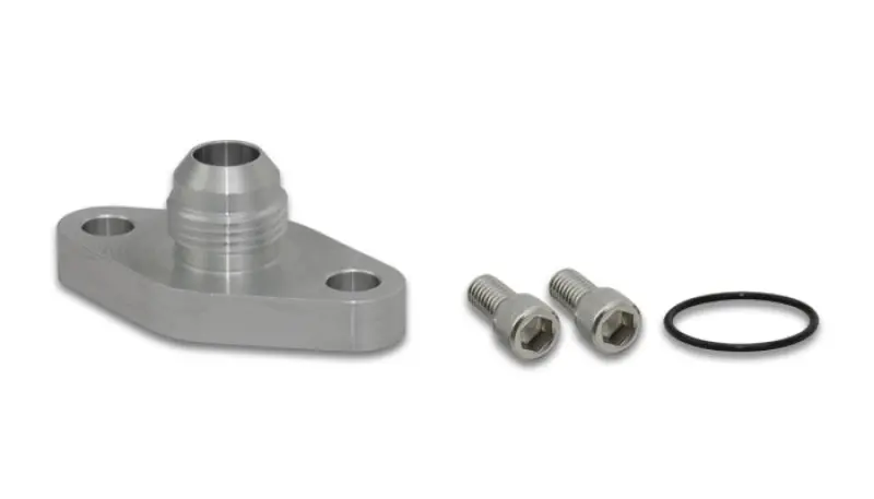 Vibrant Aluminum Oil Drain Flange W/ -10 An Male For Garrett Gt6041 1