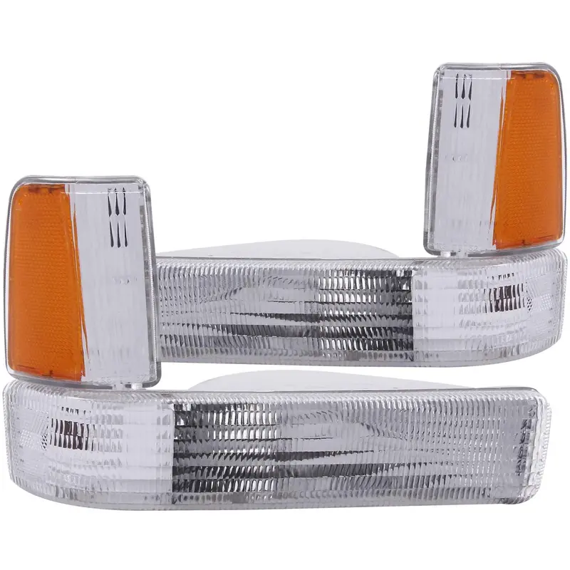 Anzo Usa 511047 Euro-Style Parking Light Assembly – Clear Lens, Chrome Housing, Amber Reflector (Pair) 1