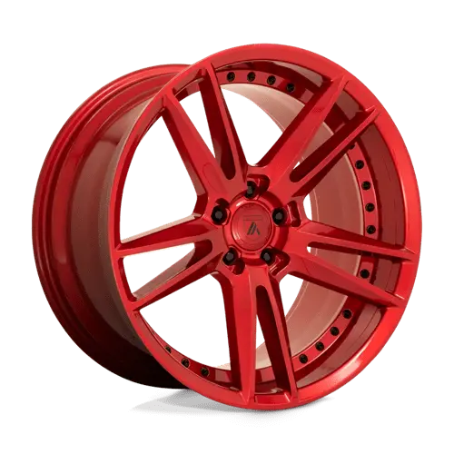 Asanti Abl33-20901515Rd 20X9 Inch Black Alloy Wheel – 5X115 Bolt Pattern, +15Mm Offset, Candy Red Finish 1