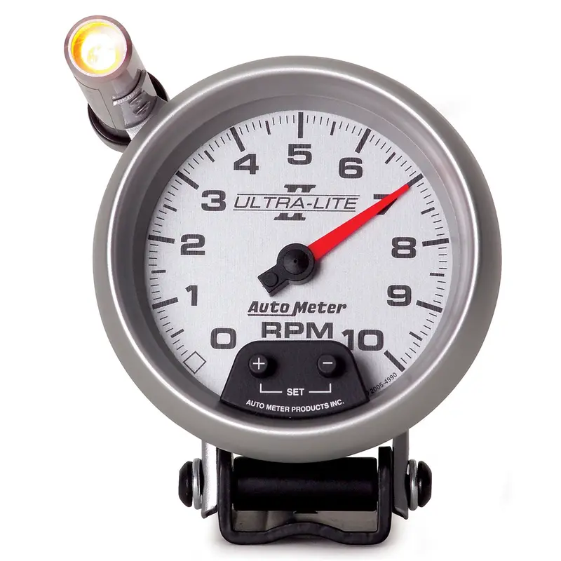 Autometer 4990 Ultra-Lite Ii 3-3/4-Inch Tachometer With Pedestal Mount & Quick-Lite Backlight (10,000 Rpm) 1