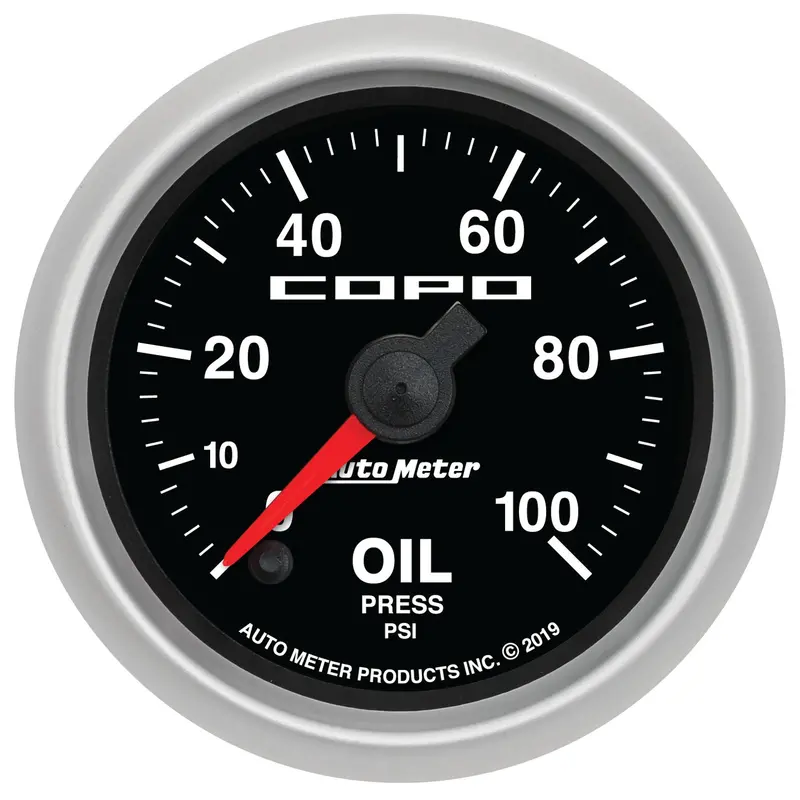 Autometer 880876 Oil Pressure Gauge – 2-1/16 Inch, 100 Psi, Digital Stepper Motor, Copo Style 1