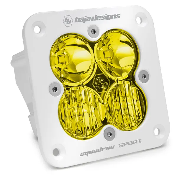 Baja Designs 551013Wt – Squadron Sport Led Flush-Mount Light Pod (White/Amber Lens, Driving/Combo Beam) 1
