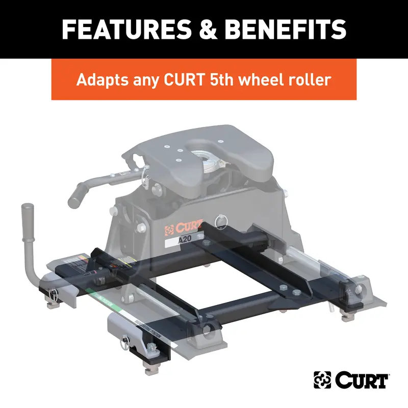 Curt 16023 Fifth-Wheel Puck Adapter For Silverado/Sierra – 20,000 Lb Capacity 1
