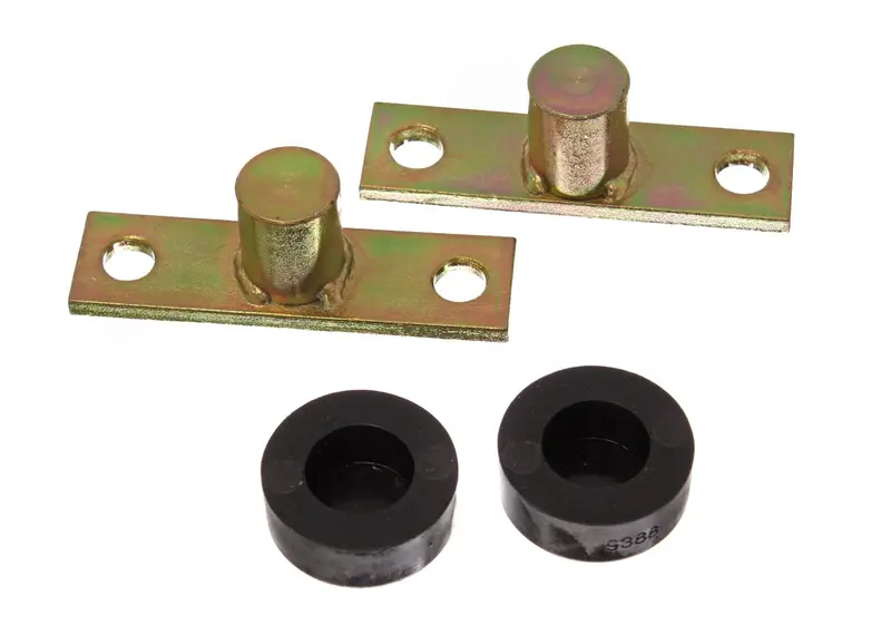 Energy Suspension 4.9102G Tailgate Hinge Bushing & Bracket Kit – Polyurethane Upgrade, Black, Includes Two Sets 1
