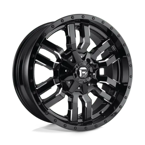 Fuel D595 Monoblock Forged Wheel – 18X9", 8X180Mm Bolt Pattern, Gloss Black/Milled Face 1