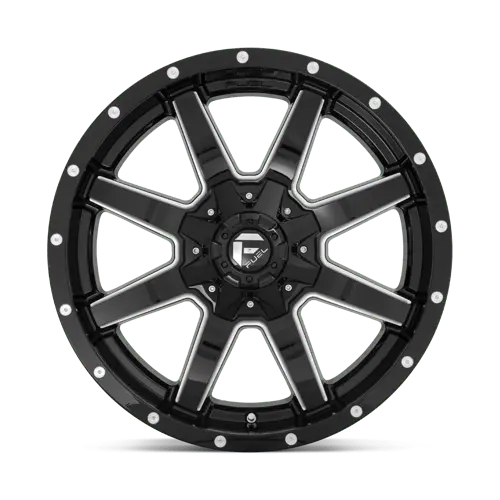 Fuel D610 18X9 Inch Wheel – 6X135 Bolt Pattern, Gloss Black With Mill Machined Face, 1Mm Offset 1