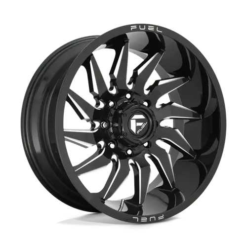Fuel D744 22X12 Inch Gloss Black Machined Wheel – 5X150 Bolt Pattern 1