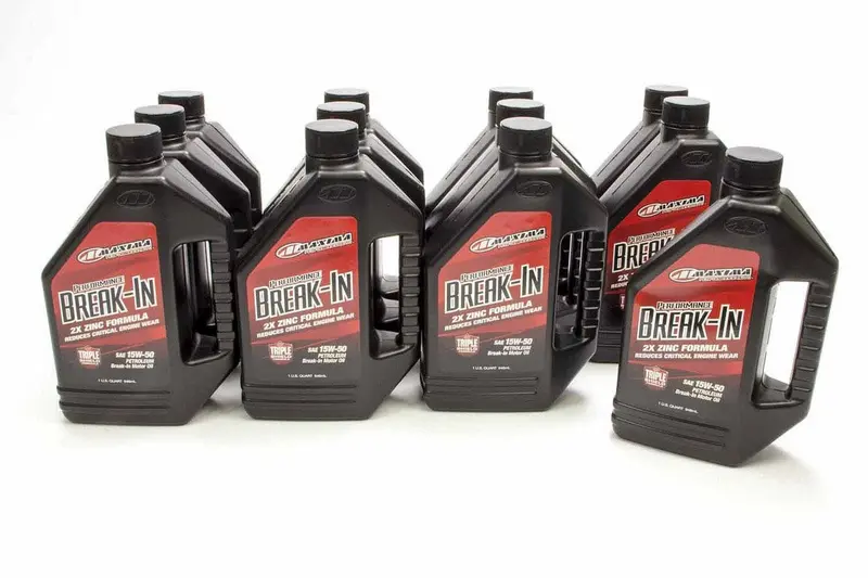 Maxima Racing Oils 39-11901 Break-In Oil – 15W-50 Synthetic Blend, 12-Pack (1 Quart Each) 1