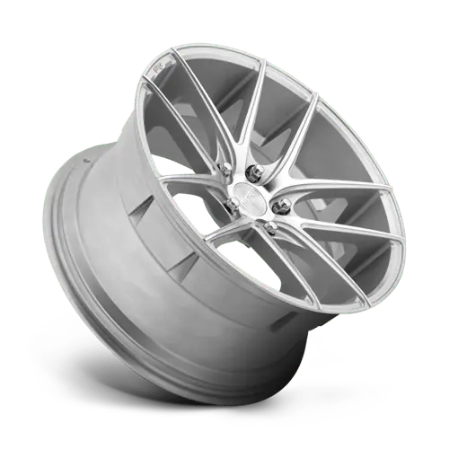 Niche M131208565+35 20X8.5 Inch Alloy Wheel – 5X4.5 Bolt Pattern, Silver Machined Face 1