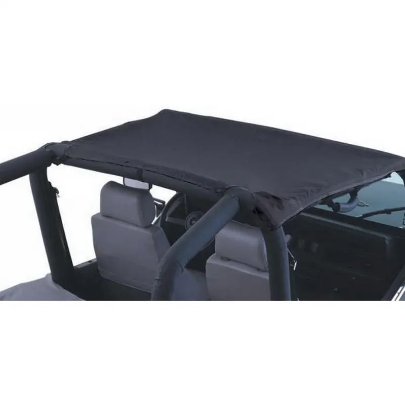 Rampage California Brief Soft Top – Black Denim Fabric, Easy-Install Convertible Cover 1