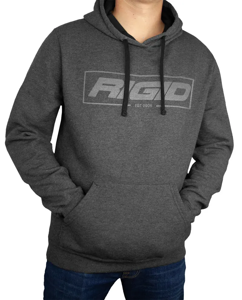 Rigid Industries Pull-Over Hoodie – Charcoal, X-Large (Est. 2006) 1