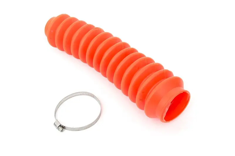 Rough Country 87172 Neon Orange Shock Boot Kit — Polyurethane Construction With Stainless Clamp 1