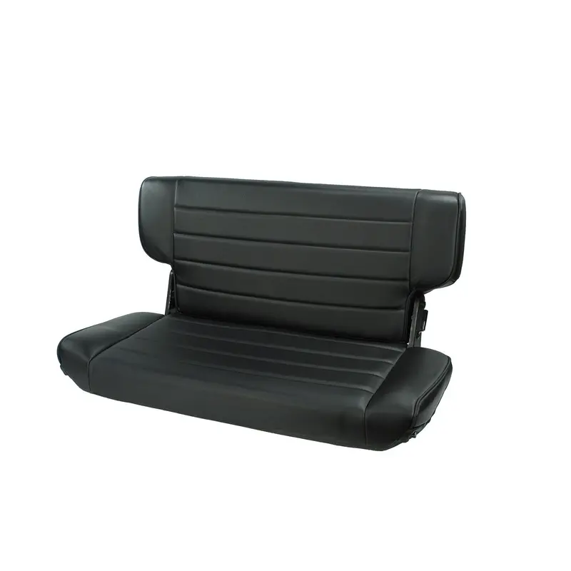 Rugged Ridge 13463.15 Fold-And-Tumble Rear Seat Assembly – Black Denim Finish 1