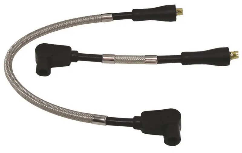 Taylor Cable 14030 8Mm Full-Metal Motorcycle Ignition Wire Set With 90-Degree Boots 1