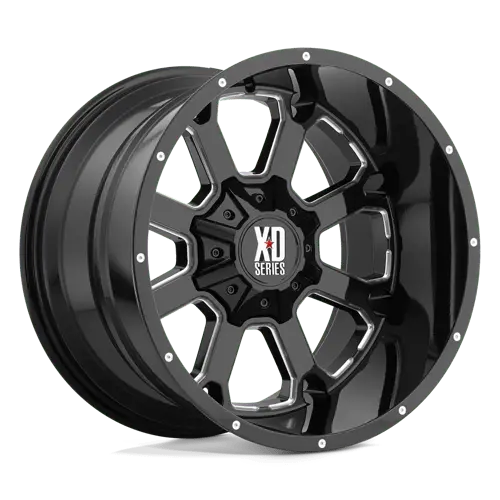 Xd Xd82529035300 Forged Alloy Wheel – 20X9", 5X5.0"/5.5" Bolt Pattern, Gloss Black With Machined Face, 0Mm Offset 1